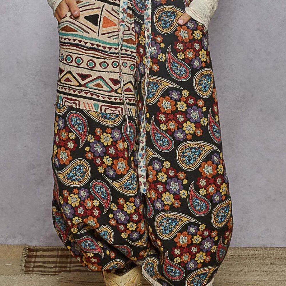 POL M Multicolor Patterned Pants